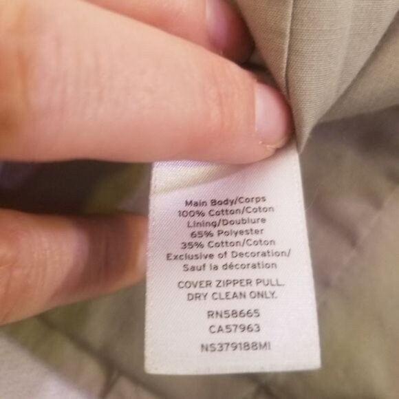 Nordstrom Tan Utility Jacket Sz XS Full Zip Cotton Cargo Safari Capsule Neutral - Picture 7 of 9